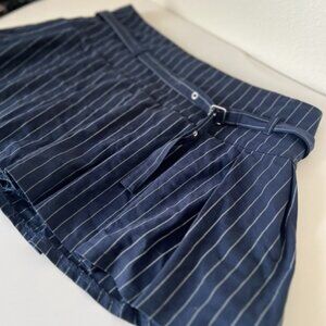 Navy Pinstripe Pleated Skort – Size 8